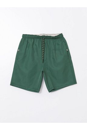 شلوارک ساحلی سبز مردانه پلی استر LC Waikiki - کد 896782464