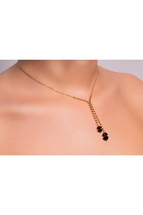 گردنبند استیل ( فولاد ) طلائی زنانه استیل (فولاد) BİG SHİNE JEWELLERY - کد 895385294