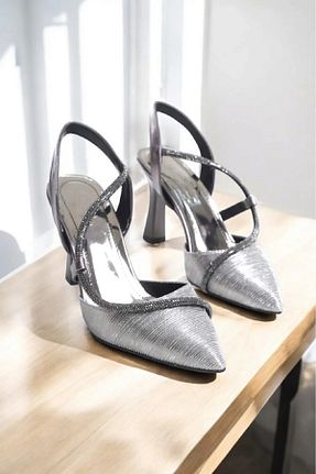 کفش مجلسی متالیک زنانه چرم مصنوعی HAVVA SHOES - کد 895376830