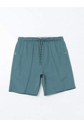 شلوارک ساحلی آبی مردانه پلی استر LC Waikiki - کد 896785828