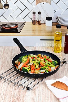 ماهیتابه مشکی 1 پارچه KaktüsKedi - کد 896654706