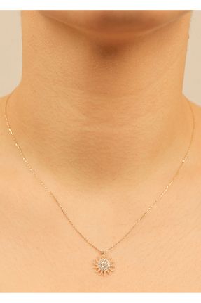 گردنبند طلا طلائی زنانه 14 عیار kuyumcu nurettin - کد 896805289