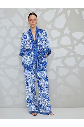 شلوار آبی زنانه ویسکون Koton - کد 885393470