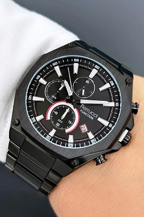 ساعت مچی مشکی مردانه 44 میلی متر Ferrucci - کد 732732558