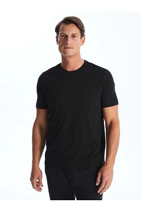 تیشرت مشکی مردانه Relaxed LC Waikiki - کد 895516875