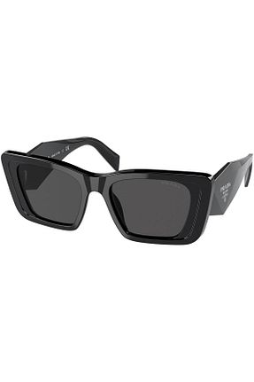 عینک آفتابی مشکی زنانه UV400 Prada - کد 247594445