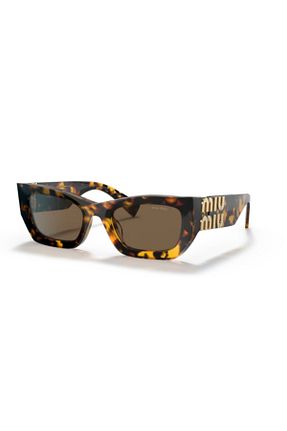 عینک آفتابی قهوه ای زنانه UV400 Miu Miu - کد 654338008