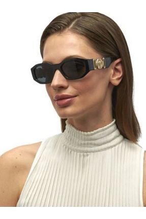 عینک آفتابی مشکی زنانه UV400 Versace - کد 458200094