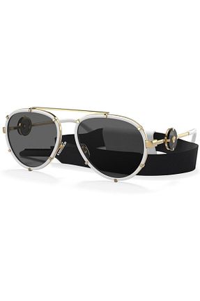 عینک آفتابی سفید زنانه UV400 Versace - کد 241756212