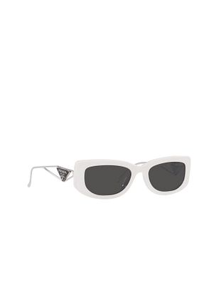 عینک آفتابی سفید زنانه UV400 Prada - کد 345235420