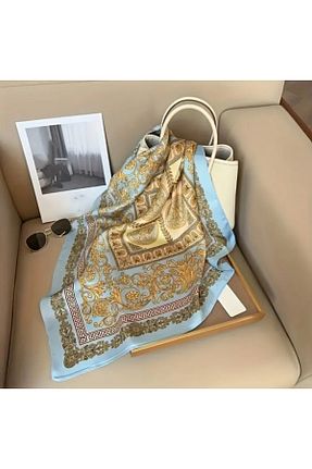 دستمال گردن آبی زنانه ابریشم Accessories - کد 895527213
