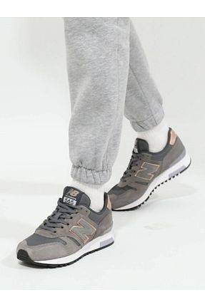 کفش اسنیکر طوسی زنانه بند دار New Balance - کد 891747511