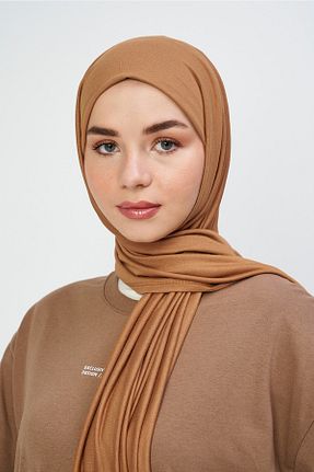 شال قهوه ای زنانه پنبه ای Modakaşmir - کد 895724701
