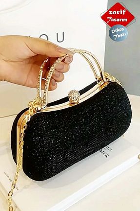 کیف مجلسی مشکی زنانه چرم مصنوعی ImPolo - کد 895619079