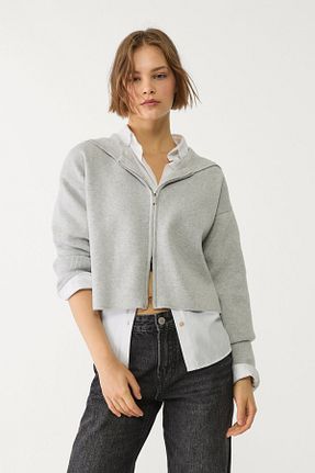 رویه طوسی زنانه پلی استر Stradivarius - کد 895640778