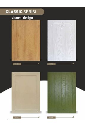 کابینت های آماده آشپزخانه رنگی MDF L8YZ - کد 927033457