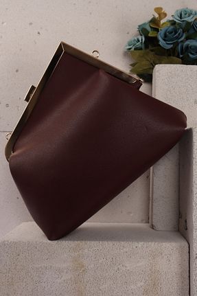 کیف پورتفوی و کلاچ زرشکی زنانه weem bag - کد 895661373