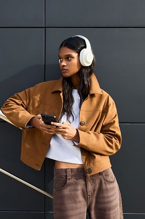 کاپشن قهوه ای زنانه رگولار Bershka - کد 895672369