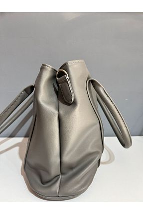 کیف دوشی طوسی زنانه چرم مصنوعی shop - کد 895687888