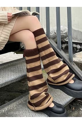 جوراب قهوه ای زنانه پنبه ای DarkellaStore - کد 895674251