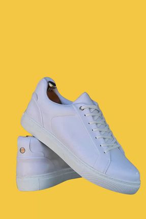 کفش کژوال سفید مردانه چرم مصنوعی shoecide - کد 880965082