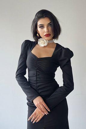 لباس مجلسی و فارغ التحصیلی مشکی زنانه پنبه پلی استر WOMAN VISION - کد 895701235