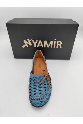 بابت آبی زنانه چرم خالص nyamir - کد 895695423