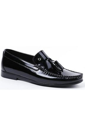 کفش لوفر مشکی مردانه چرم لاکی Pierre Cardin - کد 798799495