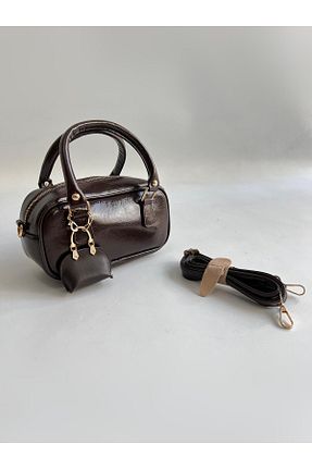 کیف دوشی قهوه ای زنانه چرم مصنوعی Mia Collection - کد 895711135