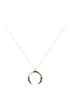 گردنبند نقره سبز زنانه 925 عیار JİA JEWELRY - کد 895998131
