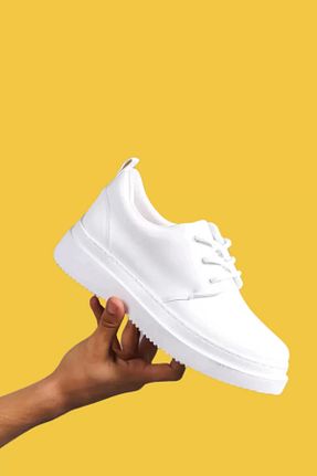 کفش کژوال سفید مردانه چرم مصنوعی shoecide - کد 789107244