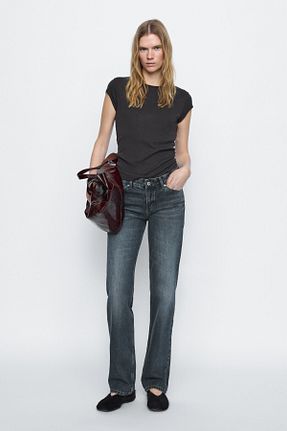 شلوار سرمه ای زنانه پنبه ای Massimo Dutti - کد 895776265