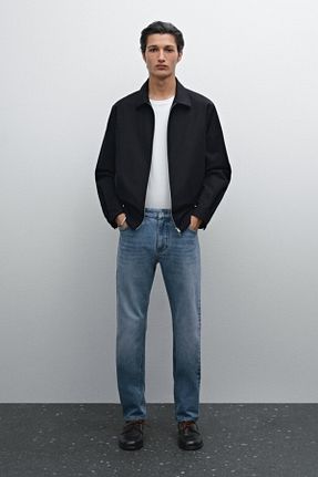 کت سرمه ای مردانه رگولار Massimo Dutti - کد 895737019