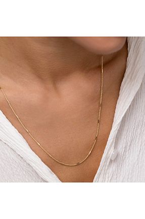گردنبند طلا زرد زنانه 14 عیار NİSERAJEWELLERY - کد 929572676