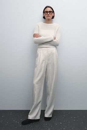 شلوار زنانه کتان Massimo Dutti - کد 895716744