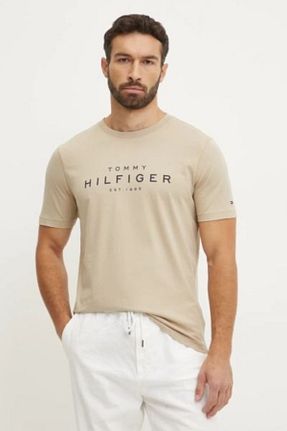 تیشرت بژ مردانه رگولار Tommy Hilfiger - کد 895781369