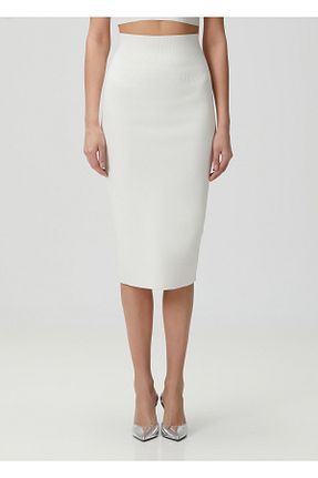 دامن سفید زنانه پلی استر Victoria Beckham - کد 897155448