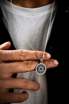 گردنبند نقره سفید مردانه 925 عیار Ebrar Silver - کد 895784347