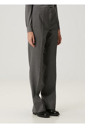 شلوار طوسی زنانه پاچه گشاد Jil Sander - کد 897141247