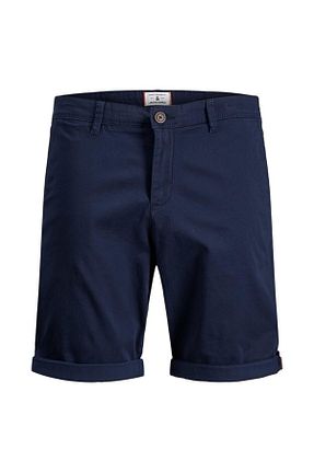 شلوارک و برمودا سرمه ای مردانه رگولار Jack & Jones - کد 52280552