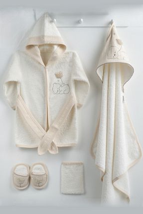 حوله پالتوئی نوزاد و کودک بژ بچه گانه پنبه ای Cherub Baby - کد 895860293