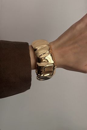 دستبند استیل (فولاد) زرد زنانه استیل (فولاد) Okko Store - کد 895866366
