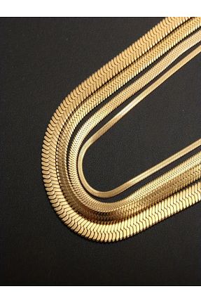 گردنبند استیل ( فولاد ) زرد زنانه استیل (فولاد) MODA - کد 895883967