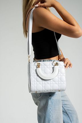 کیف دستی سفید زنانه سایز متوسط NBİBAGS - کد 774775125