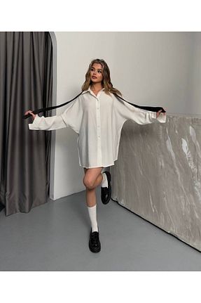پیراهن نباتی زنانه اورسایز İLKCET MODA - کد 895902667
