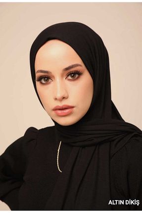 شال مشکی زنانه پنبه ای ALTIN DİKİŞ - کد 895889678