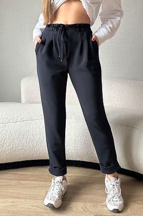 شلوار سرمه ای زنانه پنبه پلی استر Moda cameo - کد 895918081