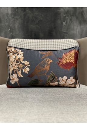 کوسن و روکش کوسن طوسی مخمل Fabricland - کد 663786933