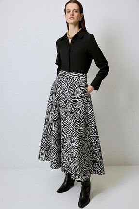 دامن حجاب سرمه ای زنانه نیمه فیت Touche Prive - کد 895923339