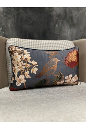 کوسن و روکش کوسن طوسی مخمل Fabricland - کد 663786933